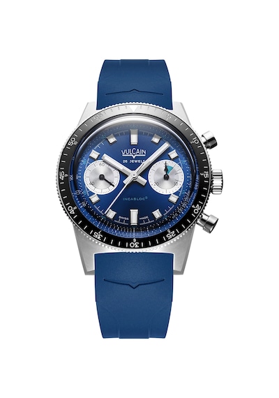 Vulcain Skindiver Chronograph Blue Bar258 Limitli Üretim Otomatik Erkek Kol Saati Metalik