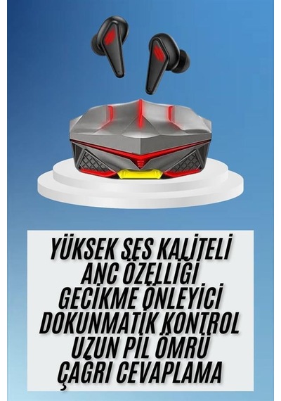 Dokunmatik Kontrol Tws Işıklı Kulakiçi Bluetooth Kulaklık Kablosuz Oyuncu Kulaklığı Alan-32