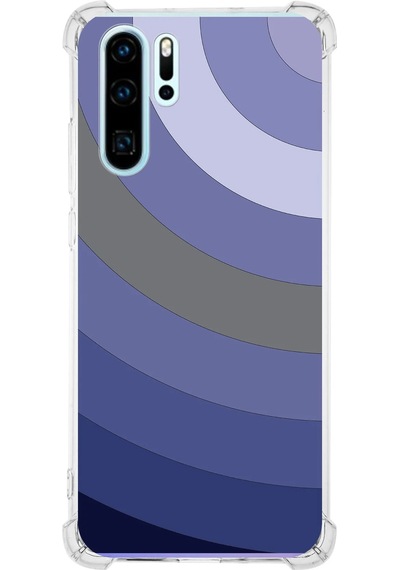 Huawei P30 Pro Köşe Korumalı Renk Cümbüşü D Tasarımlı Şeffaf Silikon Kılıf