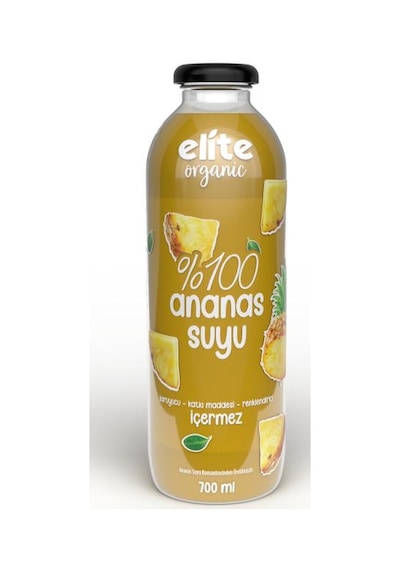 Elite Naturel Organik %100 Ananas Suyu 700 Ml