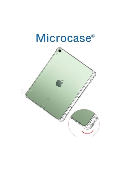 Apple Uyumlu iPad  Air 4 10.9 2020 Soft Tpu Kalem Koymalı Silikon Kılıf Şeffaf
