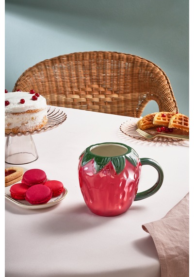 Karaca Strawberry 680 Ml Mug Kırmızı
