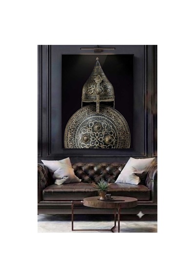 4mm Tamperli Uv Baskı Kırılımaz Cam Tablo Ev Ofis Duvar Dekor Hediyelik Tablo Fatih Sultan Mehmet Osmanlı Ayasofya Miğfer 1453 Fsm Marka