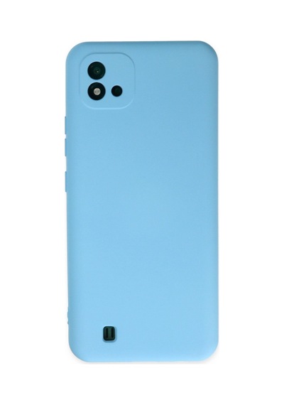 Realme C11 2021 Kılıf Nano İçi Kadife Silikon - Mavi -