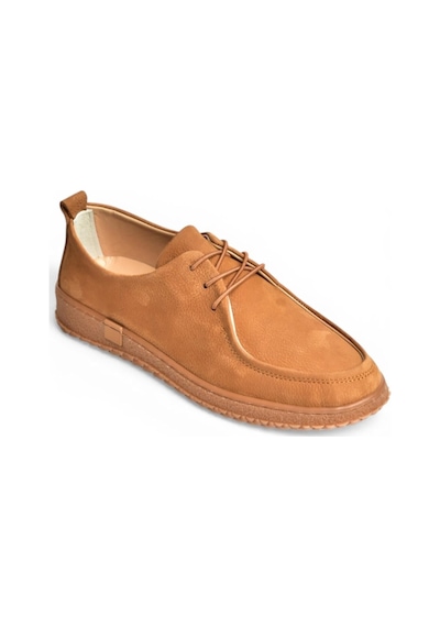 Fox Shoes Y555323002 Taba Hakiki Deri Süet Günlük Kadın Ayakkabı