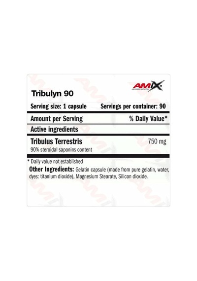 Amıx Tribulyn Tribulus Max 90% / 750 Mg / 90 Caps