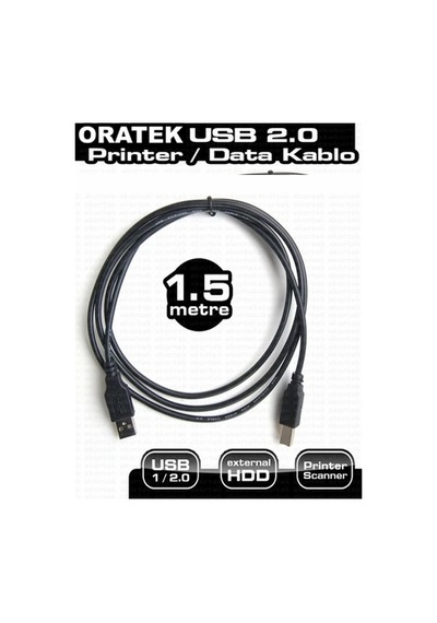 Pantum P2500w Yazıcı 1.5 Metre Yazıcı Kablosu - Usb A To B Printer Cable Tüm Markalara Uyumludur. 1.5mt