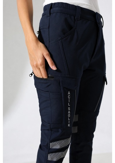 Acil Sağlık Soft Shell Outdor Kışlık Kadın Pantolon - Lacivert