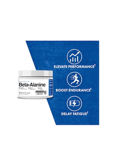 Evogen Beta Alanine Powder Performance Enhancer Boost Endurance, Delay Fatigue 60 Servis