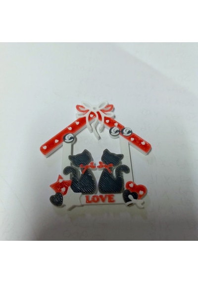 Love Kedi Kulubesi Magnet