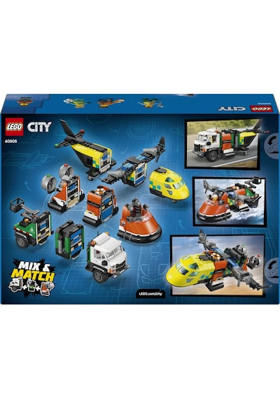 LEGO® City Uçak, Servis Kamyonu ve Hoverkraft Karışımı 60505 -7 Yaş ve Üzeri Çocuklar İçin Yaratıcı Oyuncak Yapım Seti (990 Parça)