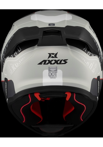 Axxis Fenix Ork Motosiklet Kaskı Beyaz - Gri