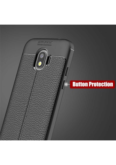 Samsung Galaxy Uyumlu J2 Pro 2018 Kılıf Deri Tarzı Niss Silikon Case