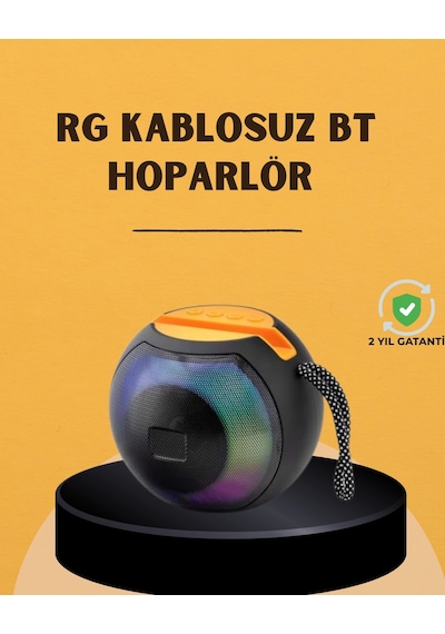 Hubrendy Tekno 360 Stereo Surround Sesli Taşınabilir Hoparlör