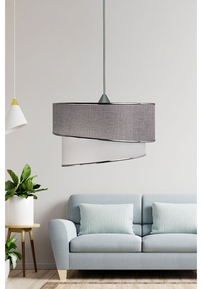Eslight E65 Rüzgar Modern Tekli Sarkıt Avize Açık Gri