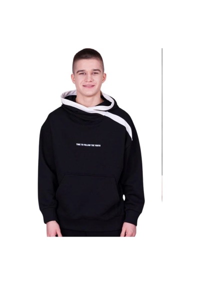 Marions Çocuk 2 İplik Kumaş Pamuklu Sırtı Yazı Detaylı Kapüşonlu Tasarım Sweatshirt-13541 Siyah Marions Çocuk 2 İplik Kumaş Pamuklu Sırtı Yazı Detaylı Kapüşonlu Tasarım Sweatshirt-13541 Siyah