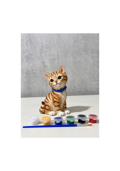 Kedi Taş Tozu Boyama Heykel Boyama - 904974562