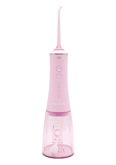 Steriball Oral Irrigator Ağız Duşu Pembe - 4 Temizlik Modu 360 Dönebilen Başlık 0,60 Mm İnce Su Akışı Yüksek Frekanslı Su Darbesi