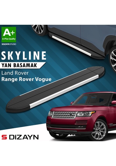 S-dizayn Land Rover Rover Range Rover Vogue 3 Skyline Aluminyum Yan Basamak 193 Cm 2013 Üzeri A+ Kalite
