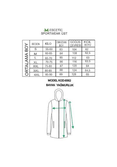 Escetic Kadın Hardal Rüzgarlık 2 Cepli Sabit Kapüşonlu Desenli Astarlı Su İtici Mevsimlik İnce Ceket 6562-3586-sarı Sarı Escetic Kadın Hardal Rüzgarlık 2 Cepli Sabit Kapüşonlu Desenli Astarlı Su İtici Mevsimlik İnce Ceket 6562-3586-sarı Sarı