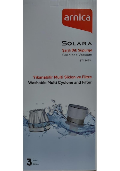 Arnica Solara ET13454 Şarjlı Dikey Süpürge