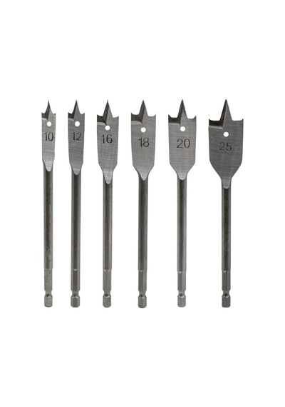 Topshop Th03111 Bits Saplı Ahşap Yaprak Kelebek Matkap Ucu Seti 6 Parça