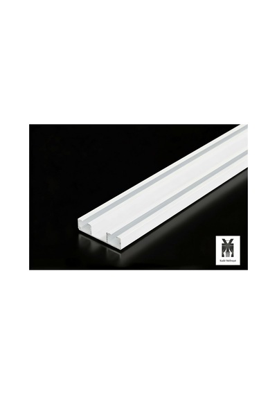 Alüminyum İki Kanallı Metal Perde Kornişi - Ultra Dayanıklı İkili Korniş 110cm - 857311665 110cm