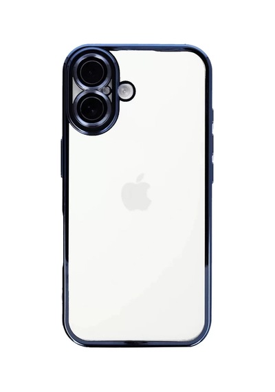 Newface Apple İphone 16 Kılıf Razer Lensli Silikon - Açık Mavi