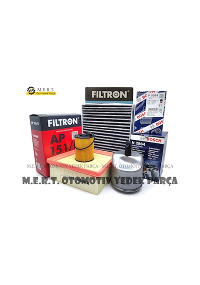 Ford Courier 1.5 - 1.6 Tdci Filtre Bakım Seti (2014-2018)