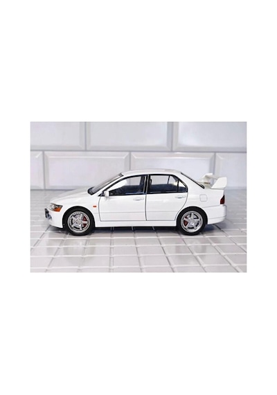 Mitsubishi Lancer Evolution Ix Diecast Model Araba Açılan Kapı Kaput Bagaj Mitsubishi Araba Beyaz
