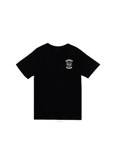 Stoned&Fame Unisex Riverdale Southside Serpents Baskılı T-shirt SIYAH