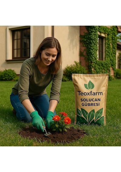 Teox Farm 20 Kg Katı Solucan Gübesi / Sebze, Meyve, Süs Bitkileri Ve Fidanlarda Kullanılır
