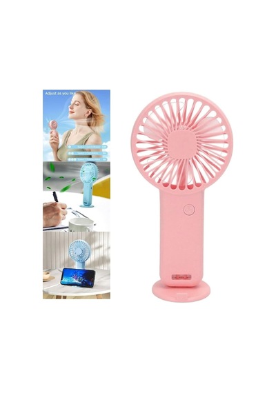 Mini Fan,telefon Tutucu,portatif El Vantilatörü Pembe Pembe