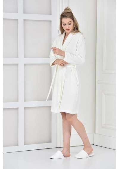 Ecocotton Alessa Kadın Pike Bornoz
