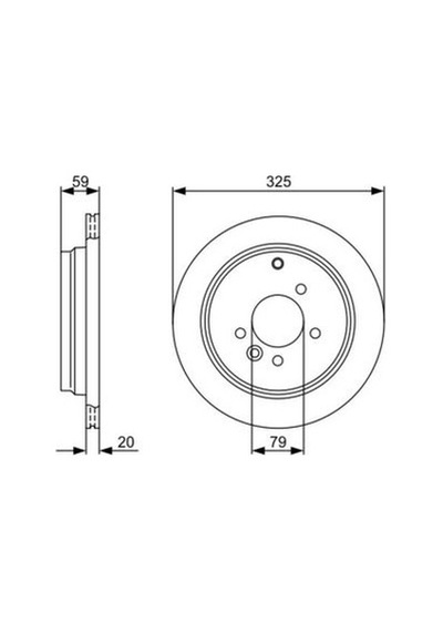 Land Rover Discovery 4 3.0sdv6 2010-2017 Bosch Arka Disk 325mm 2 Adet