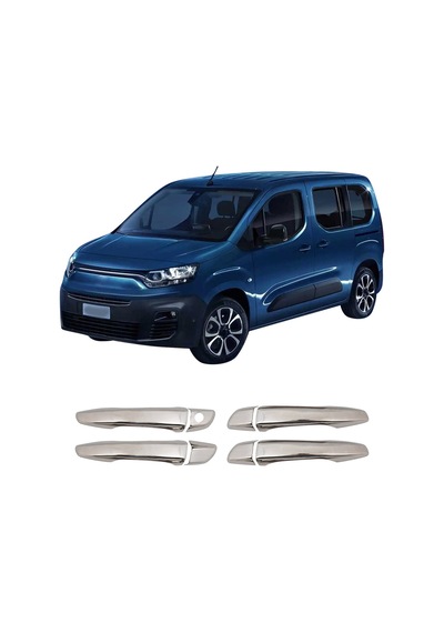 Fiat Doblo Uyumlu 2022 Ve Üzeri Krom Kapı Kolu 4 Kapı Paslanmaz Çelik