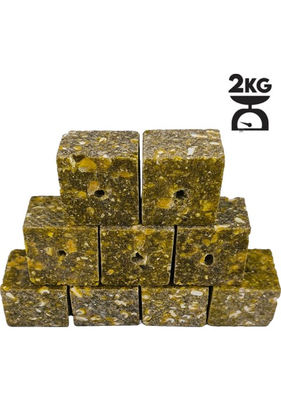 Hedyex 2kg Sazan Küspesi Delikli Küp Mısır Küspesi Kare