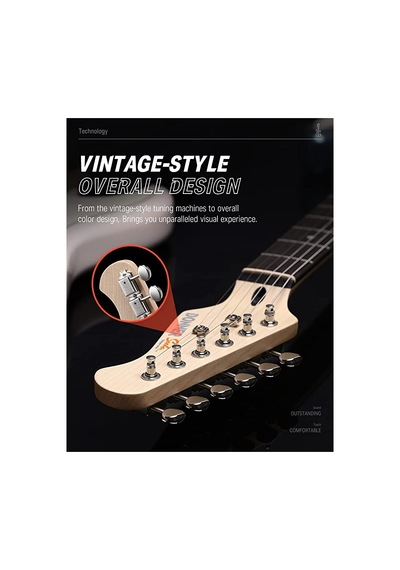 Donner Dst-152 Full-size St Elektro Gitar Seti Beyaz 104182560203