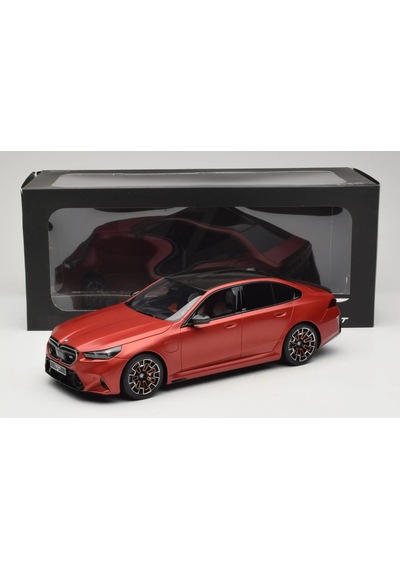 1:18 Ölçek Gt Spirit 2025 Bmw M5 G90 Peable Beach Orange Resin Kapalı Minyatür Model Araba 25cm