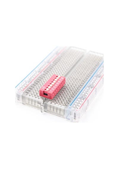 8li Dip Switch 8 Pin Kırmızı Anahtar Açık Kapalı Seçim Adres Ayar On Off Bağlantı Anahtarı Test Ölçme Protot 1