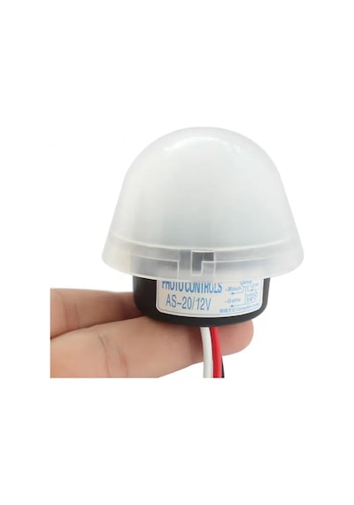 As20 Fotosel Modül Dc 12v Su Geçirmez Sokak Bahçe Park Lambası Led Aydınlatma Işık Kontollü Röle Otomatik Kontrol Kartı Gece Gündüz Anahtar