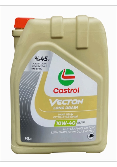 Castrol Vecton Long Drain 10W-40 E8/E11 Motor Yağı 20 L