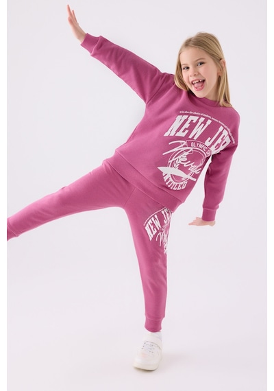 Rolypoly Kız Çocuk Pembe Eşofman Takımı Rp3484-c-v2 Pembe