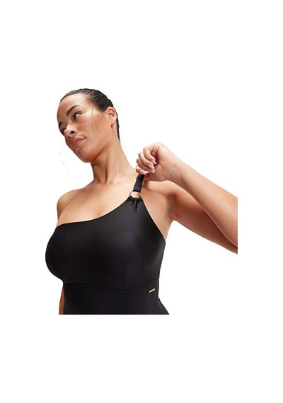 Speedo Spdscu Asymtrc 1pc Af Blk Kadın Yüzücü Mayosu 8-0036990001 Siyah