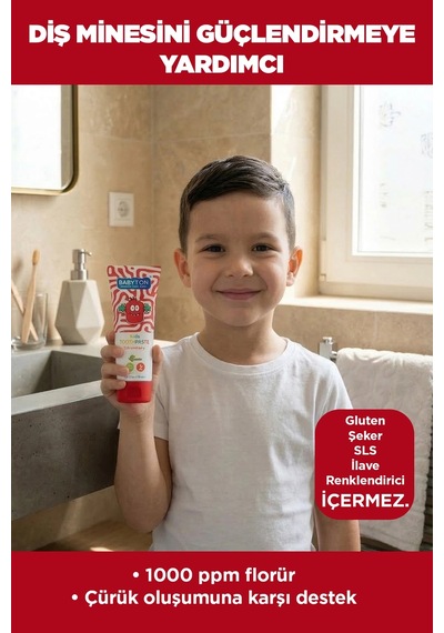 Set Çilek 2 Yaş Diş Macunu 75 Ml -ekolojik Diş Fırçası Griny 2'li