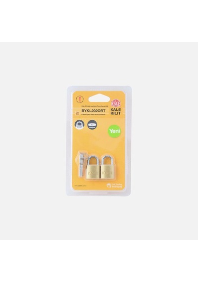 Kale Kilit 2 X Ortak Anahtarlı Pirinç Asma Kilit 20 Mm
