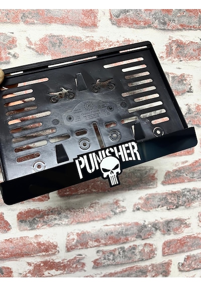 Punısher Pleksi Motor Plakalığı