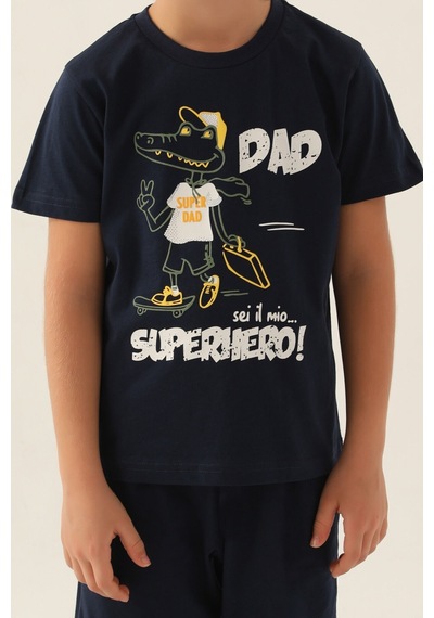 Rolypoly Super Dad Lacivert Erkek Çocuk Kapri Takım 5274-43342 Lacivert