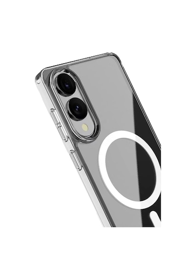 Samsung Galaxy Uyumlu S25 Edge Kılıf Magneticsafe Şeffaf Silikon - Şeffaf Renk