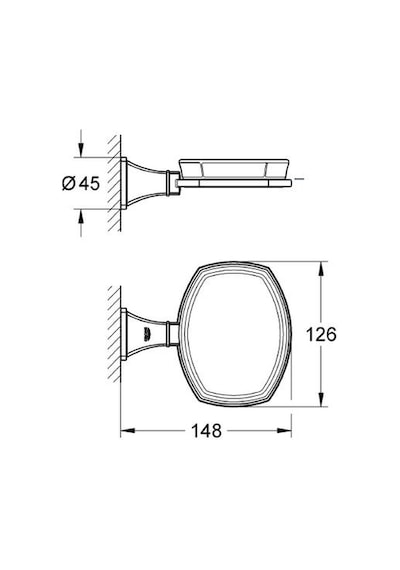 Grohe Grandera Seramik Sabunluk Ve Tutacağı Banyo Aksesuarı - 40628000 Gri